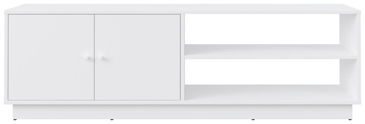 TV-ELEMENT - Weiß, Basics, Holzwerkstoff/Kunststoff (161/50/33,5cm) - Boxxx