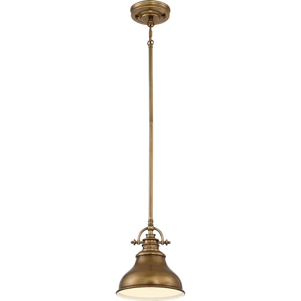 HÄNGELEUCHTE 22.2/20.3 cm    - Messingfarben, Design, Glas/Metall (22.2/20.3cm) - Elstead Lighting