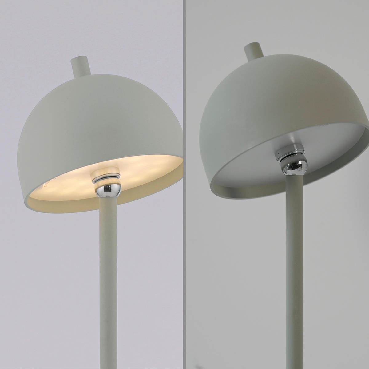 AKKU-TISCHLEUCHTE SW BELLIS 11/11/36 cm   - Salbeigrün, Design, Kunststoff/Metall (11/11/36cm) - Schöner Wohnen