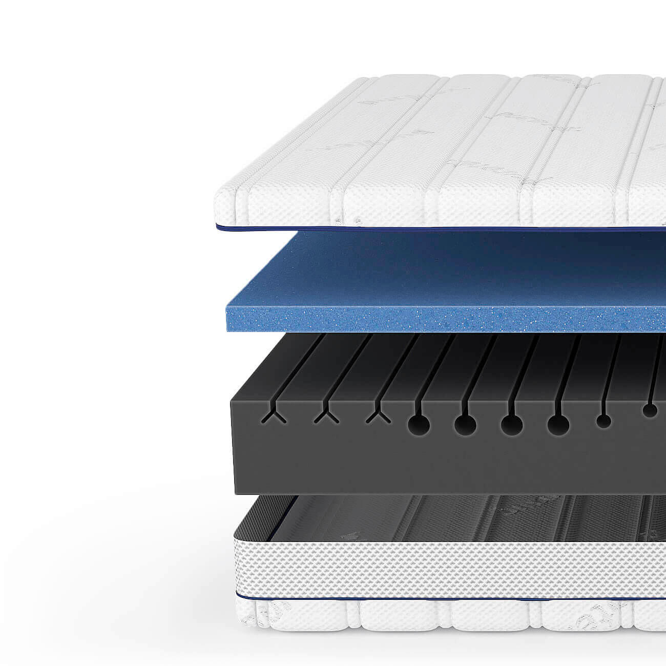 Thumbnail - Livetastic Kaltschaummatratze Mood H3/H4, Weiß, Textil, H3 + H4, Füllung: Kaltschaum, 160x200 cm, Bezug abnehmbar/waschb...