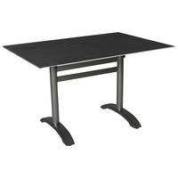 GARTENTISCH Metall, Kunststoff rechteckig  - Anthrazit, MODERN, Kunststoff/Metall (120/72/80cm) - Ambia Garden