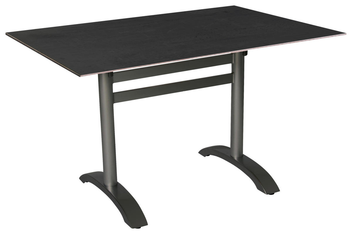 GARTENTISCH Metall, Kunststoff rechteckig  - Anthrazit, MODERN, Kunststoff/Metall (120/72/80cm) - Ambia Garden