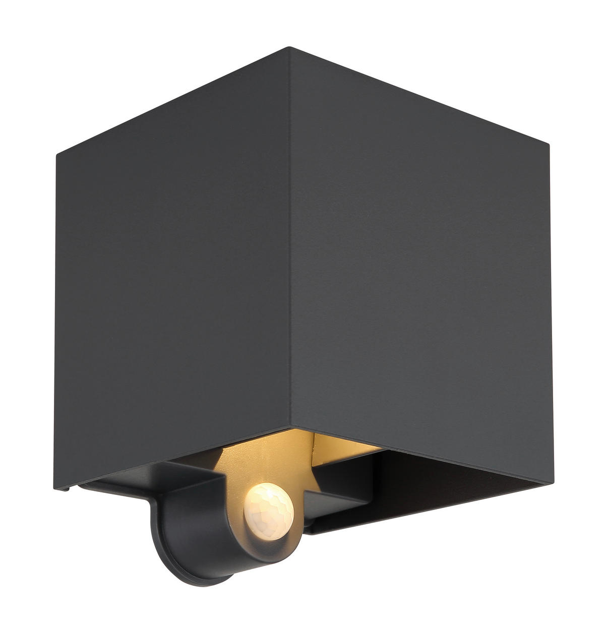 AUSSENWANDLEUCHTE - Anthrazit, Design, Kunststoff/Metall (10/10/12,5cm) - Globo