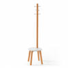 KLEIDERSTÄNDER in Naturfarben, Weiß  51/165 cm  - Naturfarben/Weiß, Basics, Holz (51/165cm) - Umbra