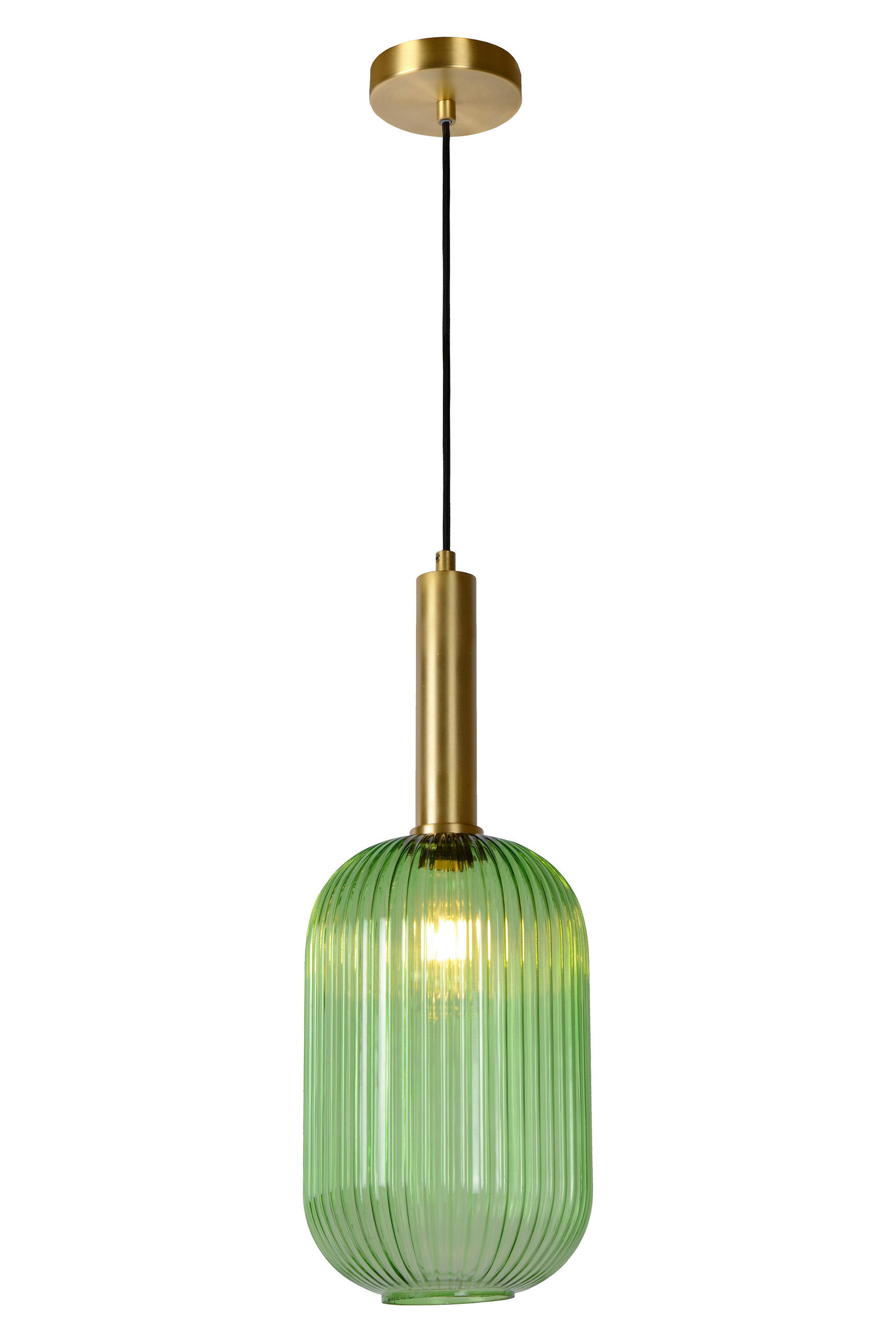 HÄNGELEUCHTE 20/150 cm - Grün, Design, Glas (20/150cm) - Lucide