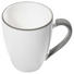 KAFFEEBECHER 300 ml - Weiß/Grau, LIFESTYLE, Keramik (12/10,5/9cm) - Gmundner KAFFEEBECHER 300 ml - Weiß/Grau, LIFESTYLE, Keramik (12/10,5/9cm) - Gmundner