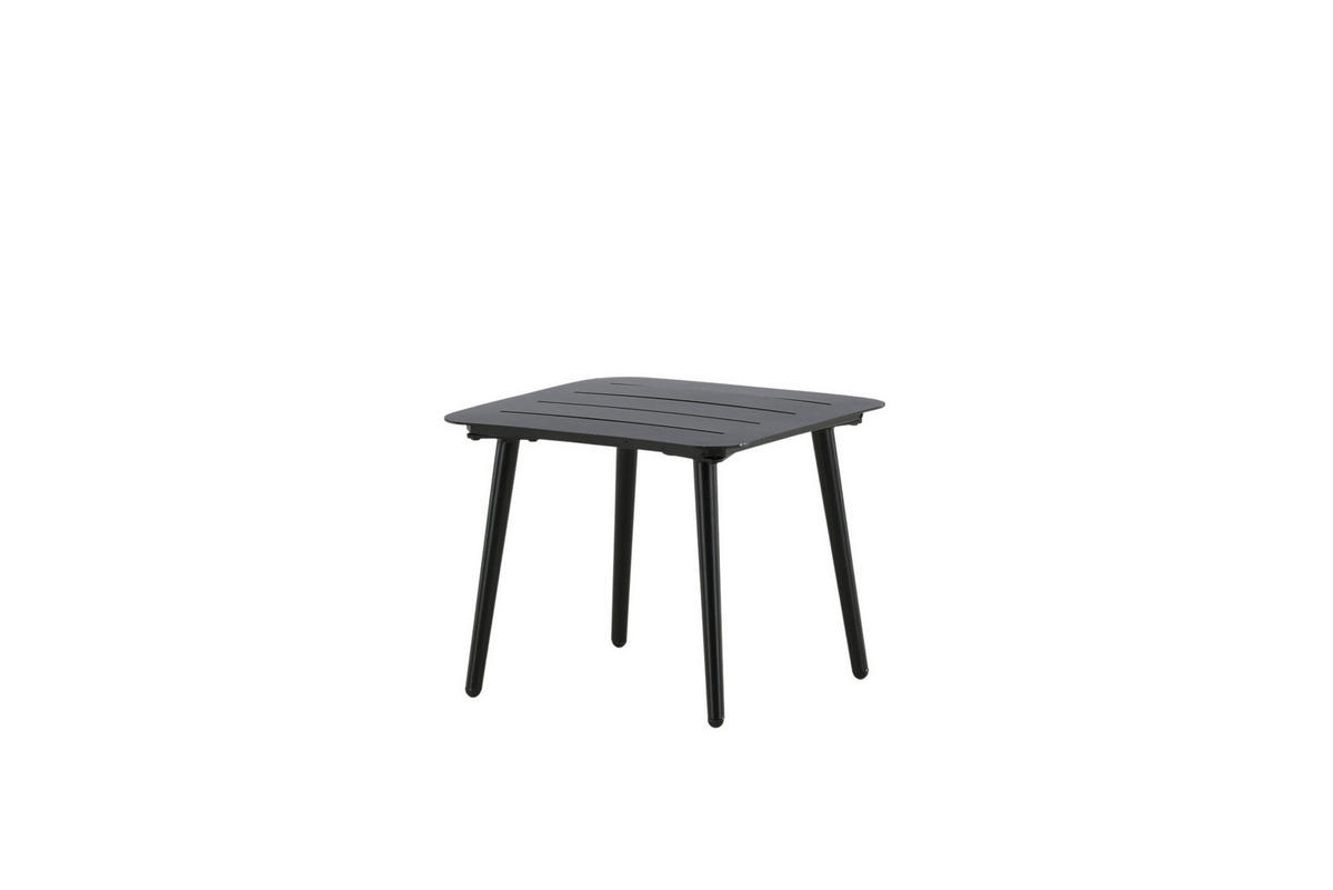 LOUNGETISCH 40/40/33 cm Metall  - Schwarz, MODERN, Metall (40/40/33cm) - Gardenson