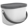 ABFALLEIMER Albula 3.2 L  - Weiß, Basics, Kunststoff (22,2/17,2/15cm) - Rotho
