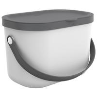ABFALLEIMER 3.2 l  Kunststoff  - Weiß, Basics, Kunststoff (22,2/17,2/15cm) - Rotho