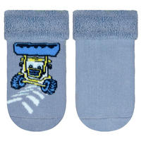 ZOKNI Traktor  - sárga/kék, Basics, textil (23/24null) - My Baby Lou