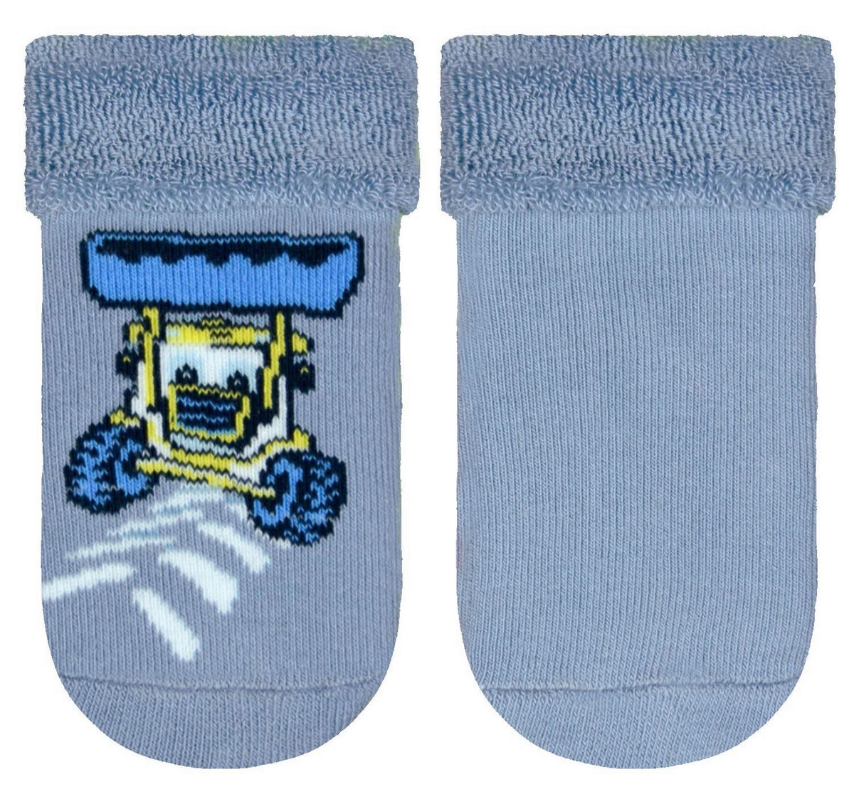 ZOKNI Traktor  - sárga/kék, Basics, textil (23/24null) - My Baby Lou