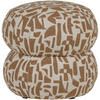 POUF in Braun Textil  - Braun, Design, Textil (43/40/43cm) - Livetastic