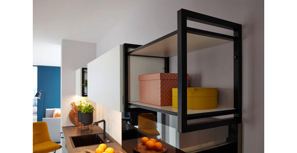 EINBAUKÜCHE - Nussbaumfarben/Weiß, Design, Holzwerkstoff/Kunststoff - Dieter Knoll