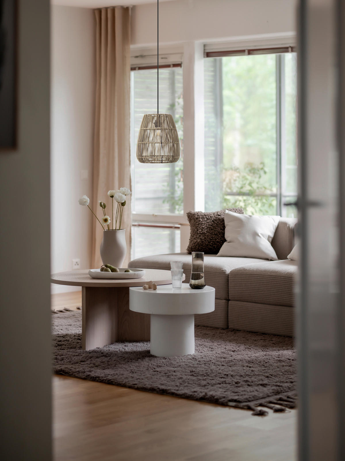 HÄNGELEUCHTE Saigon 28 cm  - Naturfarben, Natur, Kunststoff (28cm) - PR Home