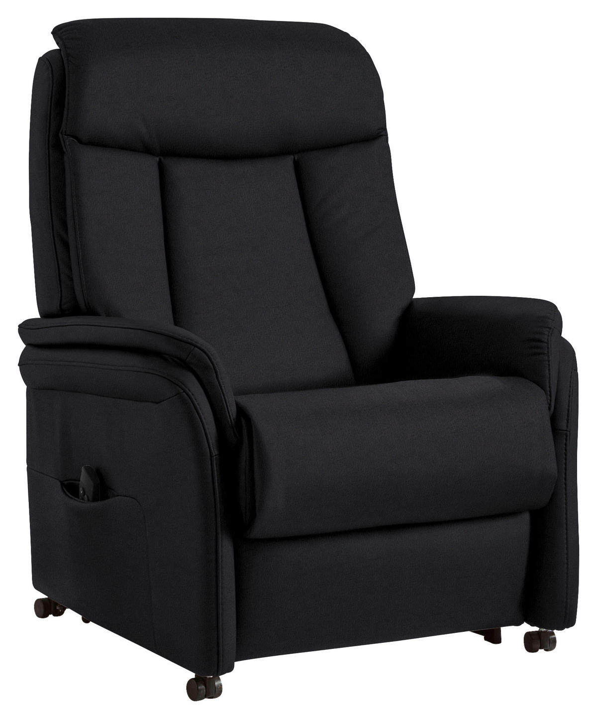 FERNSEHSESSEL in Schwarz  - Schwarz, Konventionell, Leder/Kunststoff (80/107/84cm) - Valdera