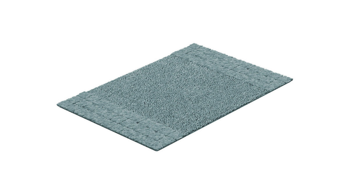 BADEMATTE Grün 60/90 cm  - Grün, KONVENTIONELL, Kunststoff/Textil (60/90cm) - Grund