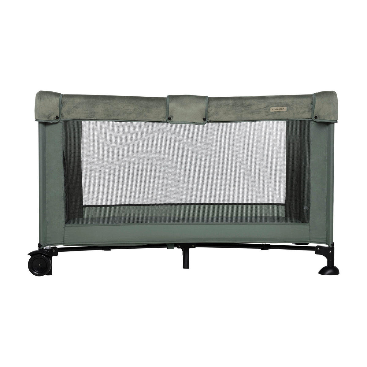 PRIJENOSNI KREVETIĆ   126/65/75 cm     - zelena/tamno zelena, Basics, metal/tekstil (126/65/75cm)