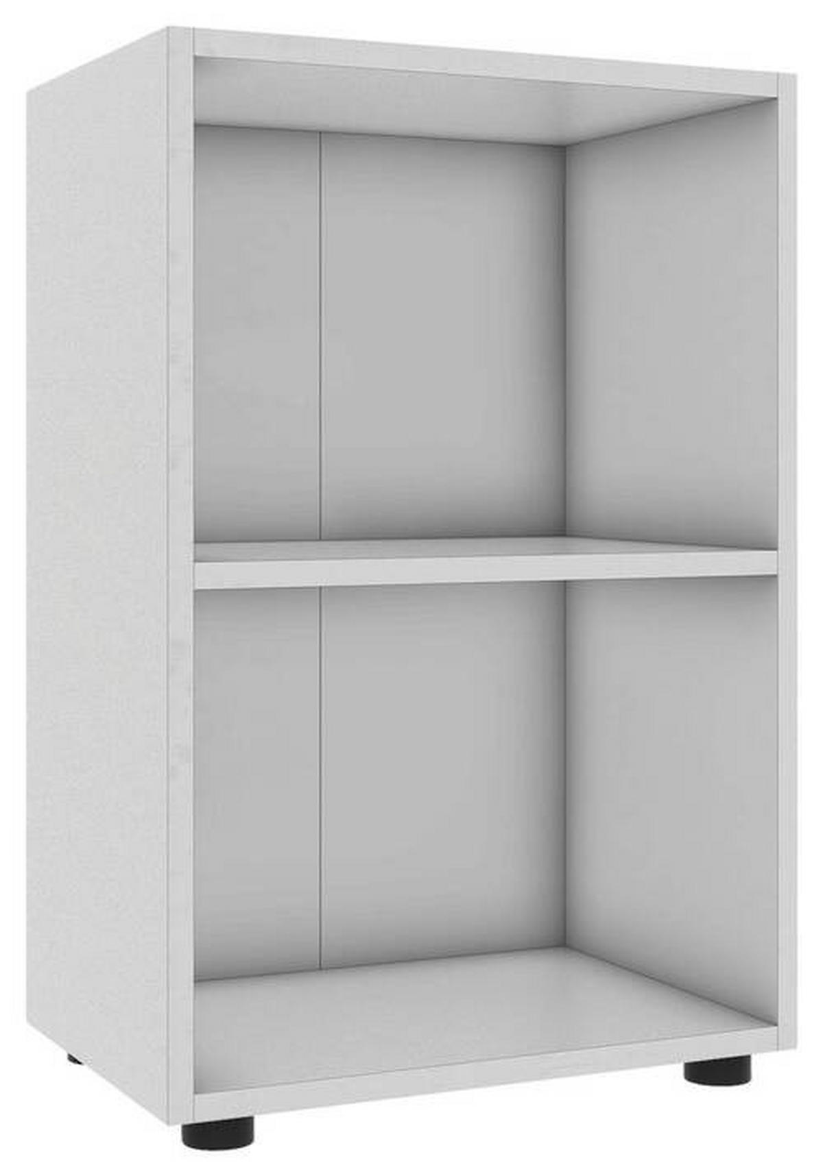 HYLLA i 49/74/32 cm vit  - vit/svart, Modern, trämaterial/plast (49/74/32cm) - MID.YOU