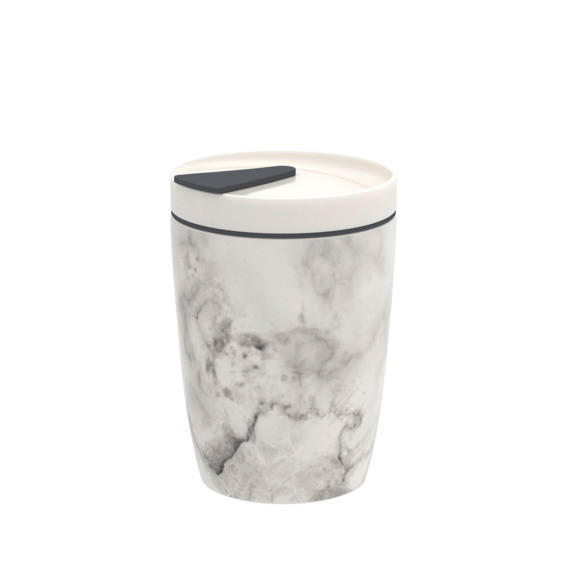 ČAŠA COFFEE TO GO 0,29 l TO GO, TO STAY - bijela/siva, Basics, plastika/keramika (290ml) - like.Villeroy & Boch