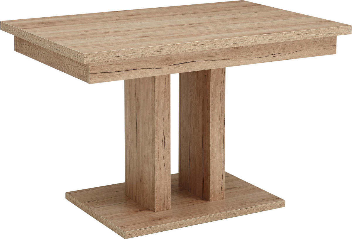 ESSTISCH in Holzwerkstoff 105-145/65/77 cm  - Sandfarben/Eichefarben, Natur, Holzwerkstoff (105-145/65/77cm) - Cantus
