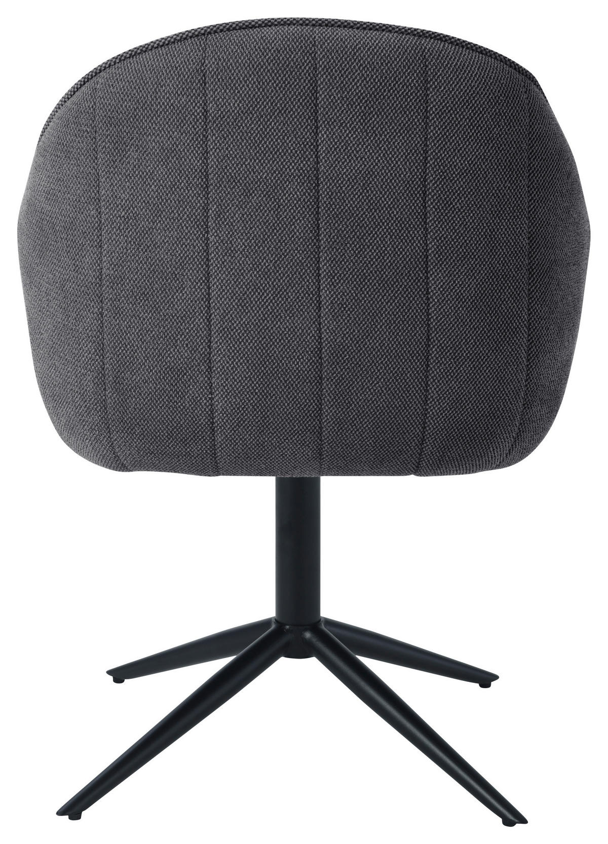 ARMLEHNSTUHL  in Eisen Leinenoptik  - Schwarz, KONVENTIONELL, Holz/Textil (60/81/62cm) - MID.YOU