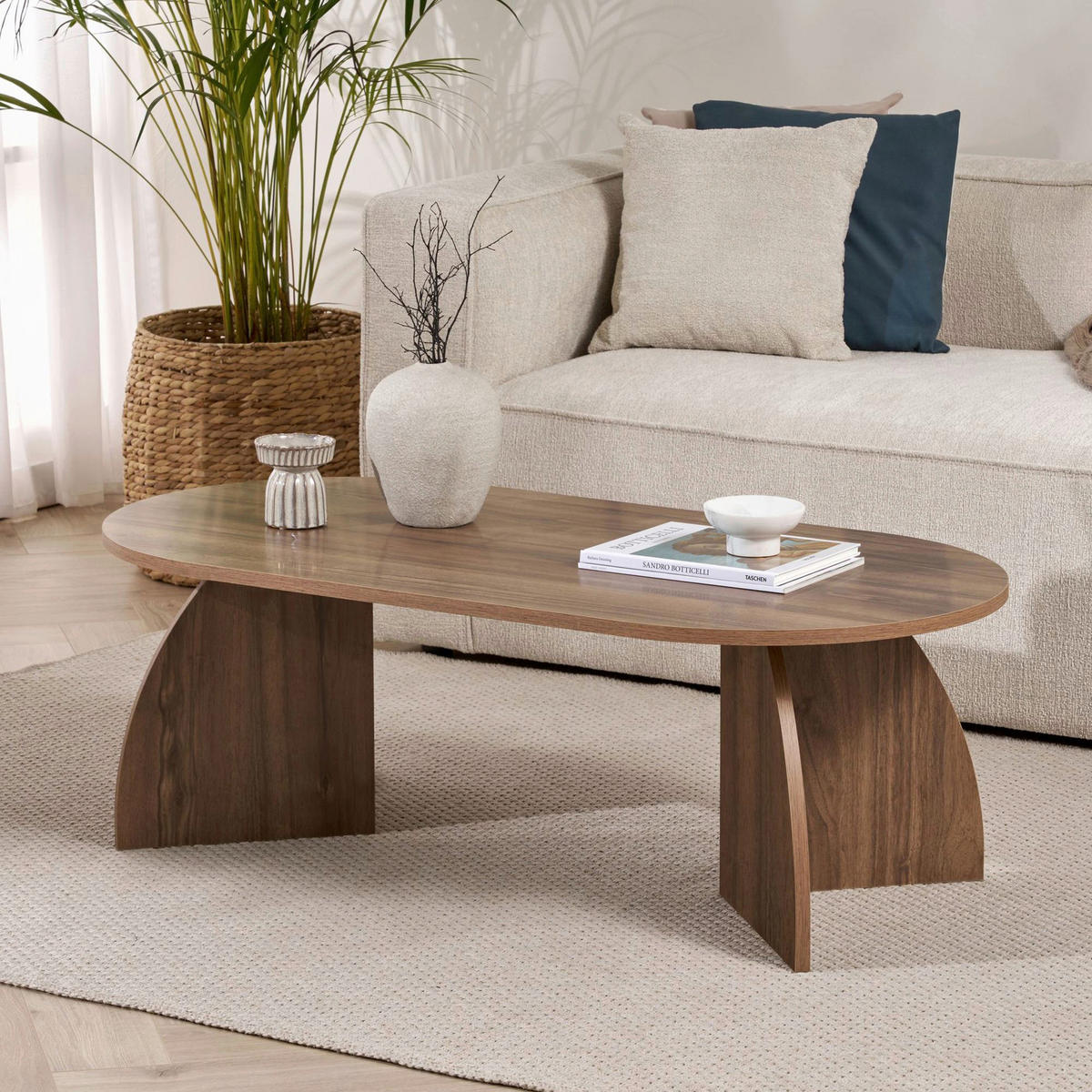 COUCHTISCH Walnussfarben  - Walnussfarben, MODERN, Holzwerkstoff (120/40/60cm) - MID.YOU