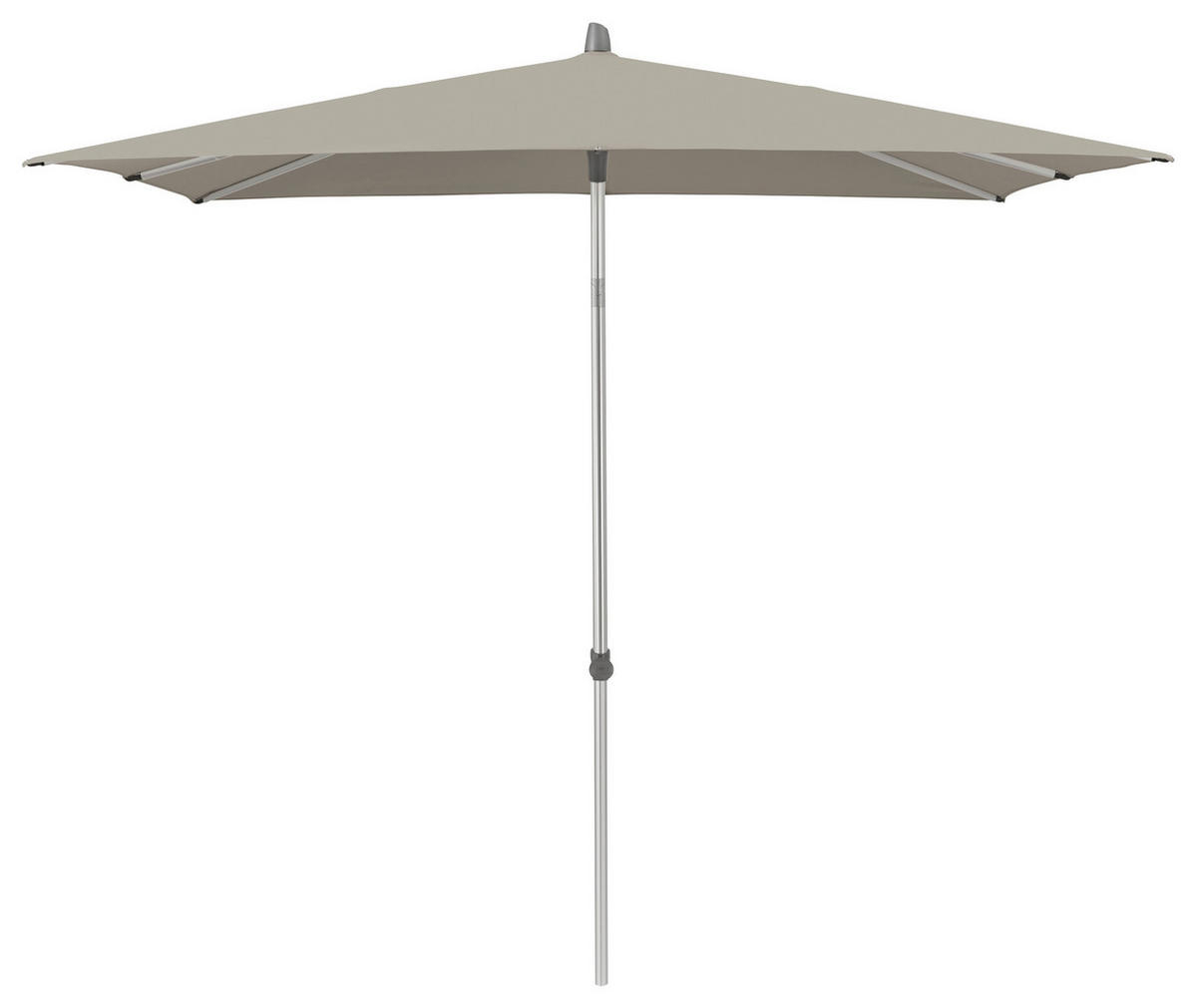 SONNENSCHIRM 240x240 cm  - Silberfarben/Grau, Basics, Textil/Metall (240/240cm) - Glatz