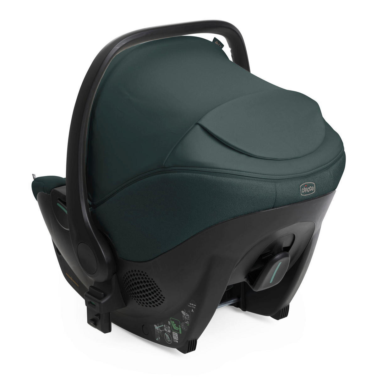 KINDERAUTOSITZ  - Dunkelgrün/Schwarz, Basics, Textil (63/36/57/37cm) - Chicco