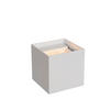 LED-WANDLEUCHTE - Weiss, Design, Metall (9.7/9.7/9,7cm) - Lucide