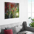 Bäume, Herbst, Landschaft & Natur GLASBILD - Multicolor, Basics, Glas (90/80cm)