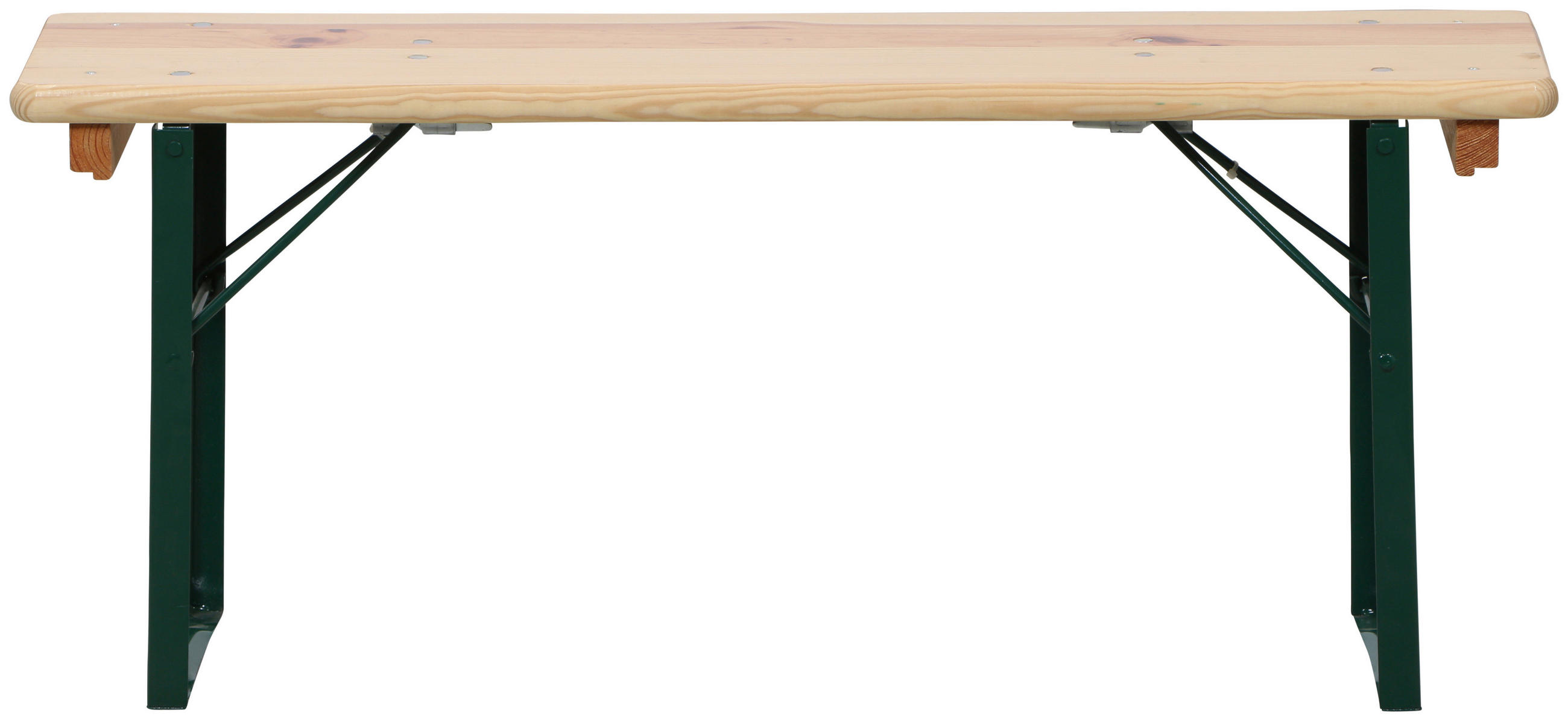 BIERTISCHGARNITUR 3-teilig  - Beige/Grün, Basics, Holz/Metall (50/110cm)