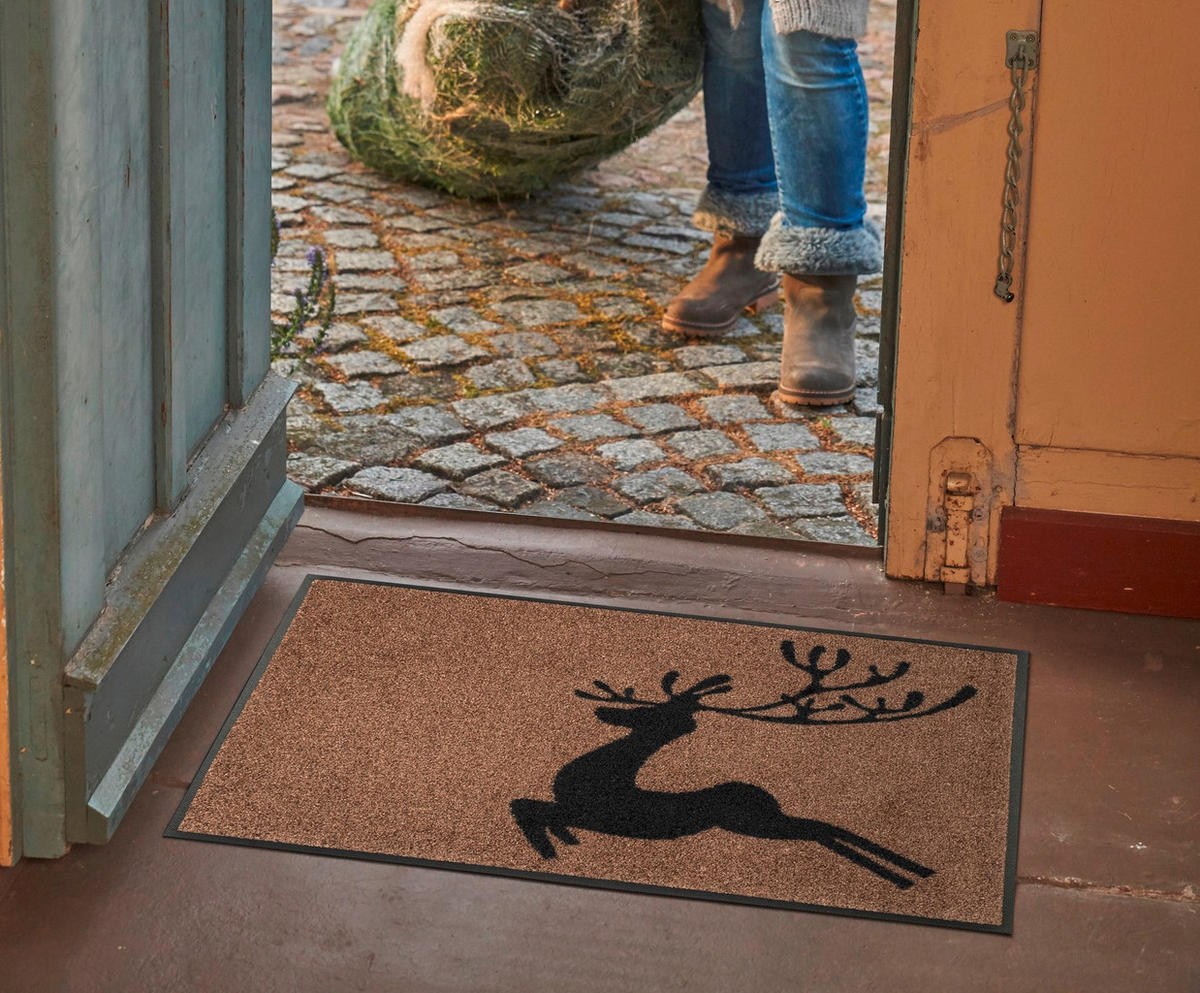 COVORAȘ DE INTRARE 50/75 cm  - maro, Konventionell, plastic/textil (50/75cm) - wash+dry