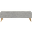 BETTBANK 145/45/48 cm - Eichefarben/Hellgrau, Design, Holz/Textil (145/45/48cm) - Esposa