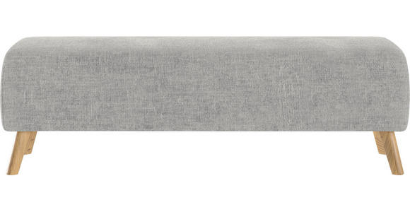 BETTBANK 145/45/48 cm - Eichefarben/Hellgrau, Design, Holz/Textil (145/45/48cm) - Esposa