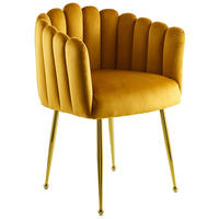 ARMLEHNSTUHL  in Eisen  - Goldfarben/Orange, Design, Kunststoff/Metall (59/85/56cm) - Kayoom