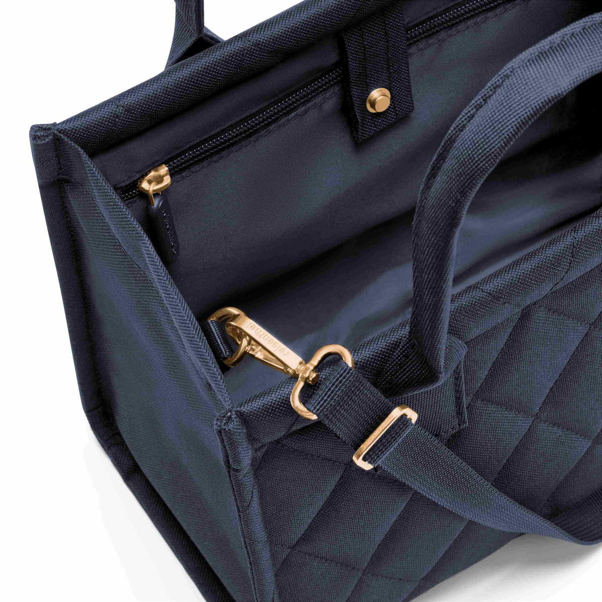 NÁKUPNÁ TAŠKA tmavomodrá - tmavomodrá, Basics, textil (27/21/14cm) - Reisenthel