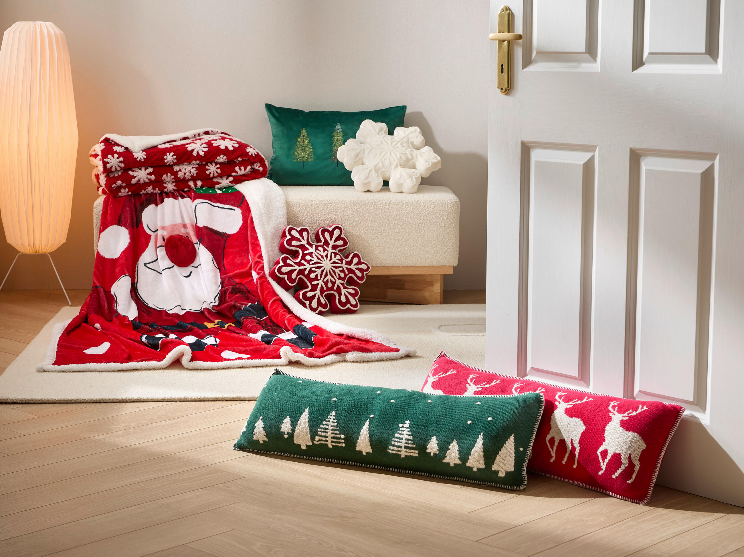 WOHNDECKE 150/200 cm  - Rot, Textil (150/200cm) - X-Mas