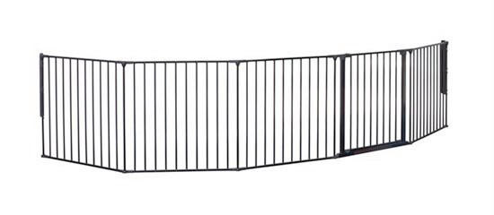 KAMINSCHUTZGITTER - Schwarz, Basics, Metall (350/70,5cm) - Baby Dan