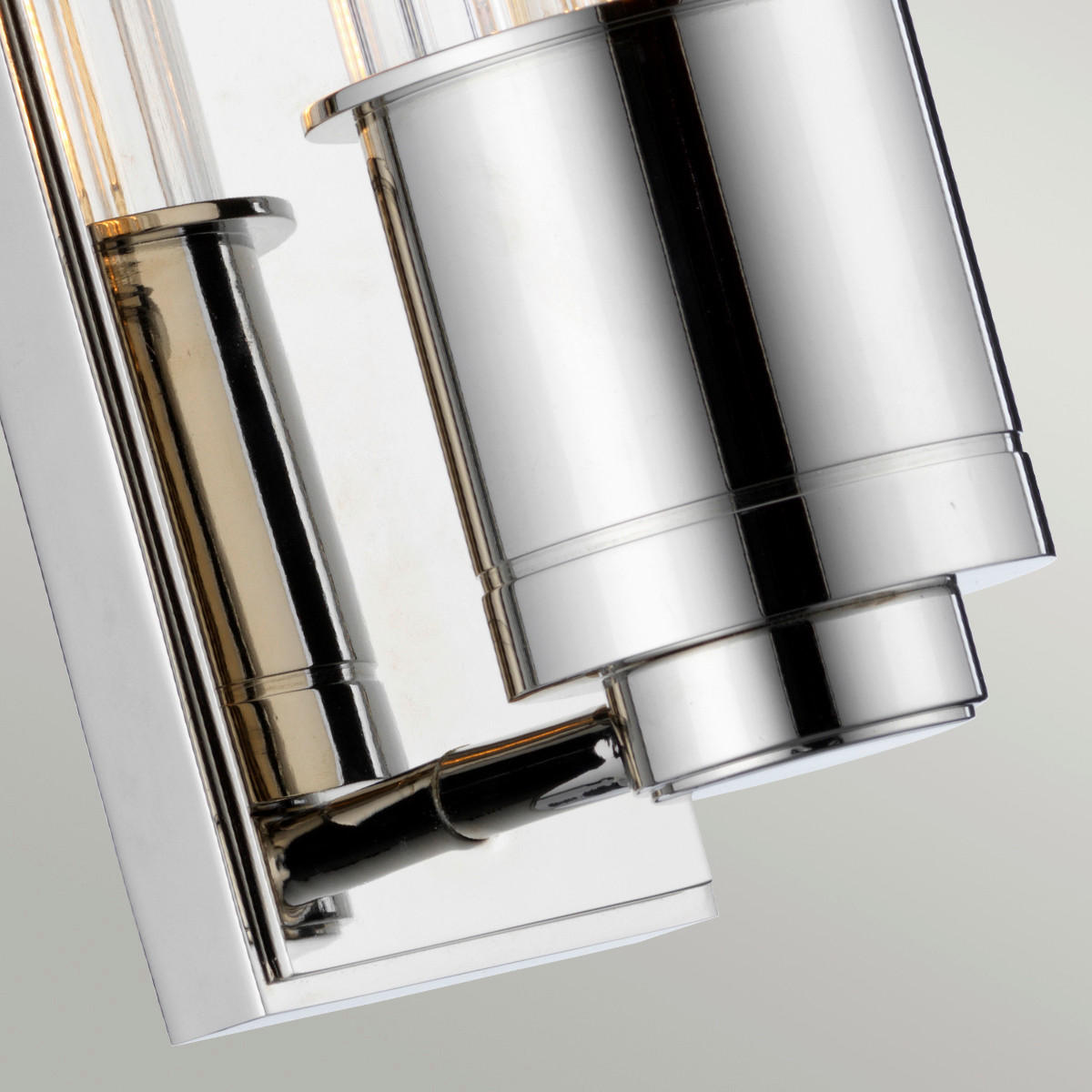 BADEZIMMER-WANDLEUCHTE - Chromfarben, Design, Glas/Metall (8.1/40/12.1cm) - Elstead Lighting