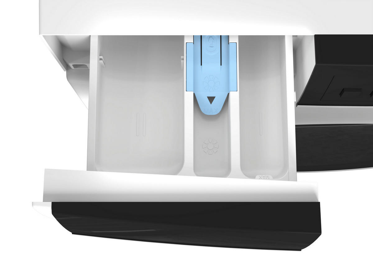 WASCHMASCHINE ES-NFA814BW1NA-DE   - Schwarz/Weiß, Trend, Kunststoff (59,7/84,5/52,7cm)