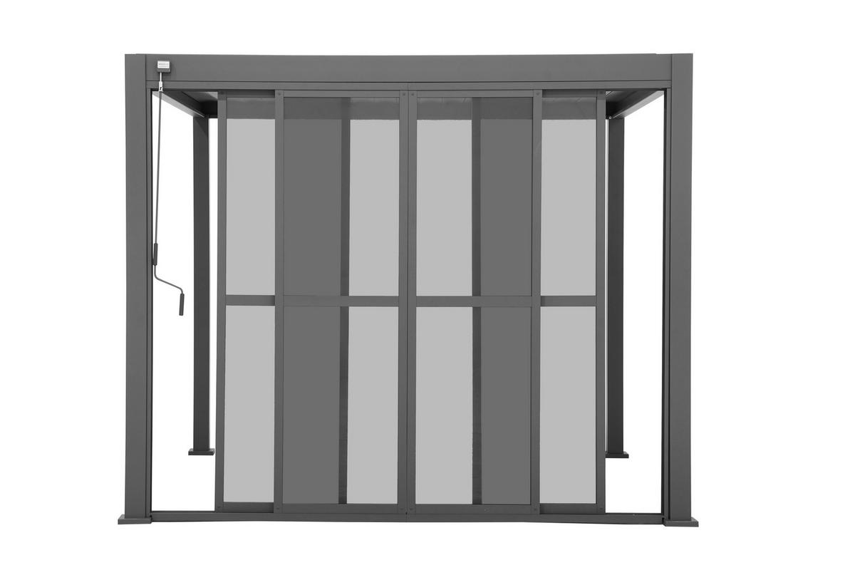SCHIEBETÜR - DELUXE/CLASSIC  - Anthrazit, MODERN, Kunststoff/Metall (360cm) - Gardenson