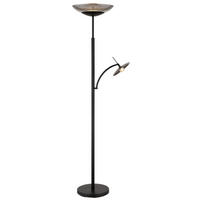 LED-GOLVLAMPA 40/180 cm    - svart, Klassisk, metall/glas (40/180cm) - Globo