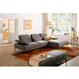 ECKSOFA 16580 Sprint in Mikrofaser Mokka  176/298 cm  - Beige/Bronzefarben, Natur, Textil/Metall (176/298cm) - Valnatura