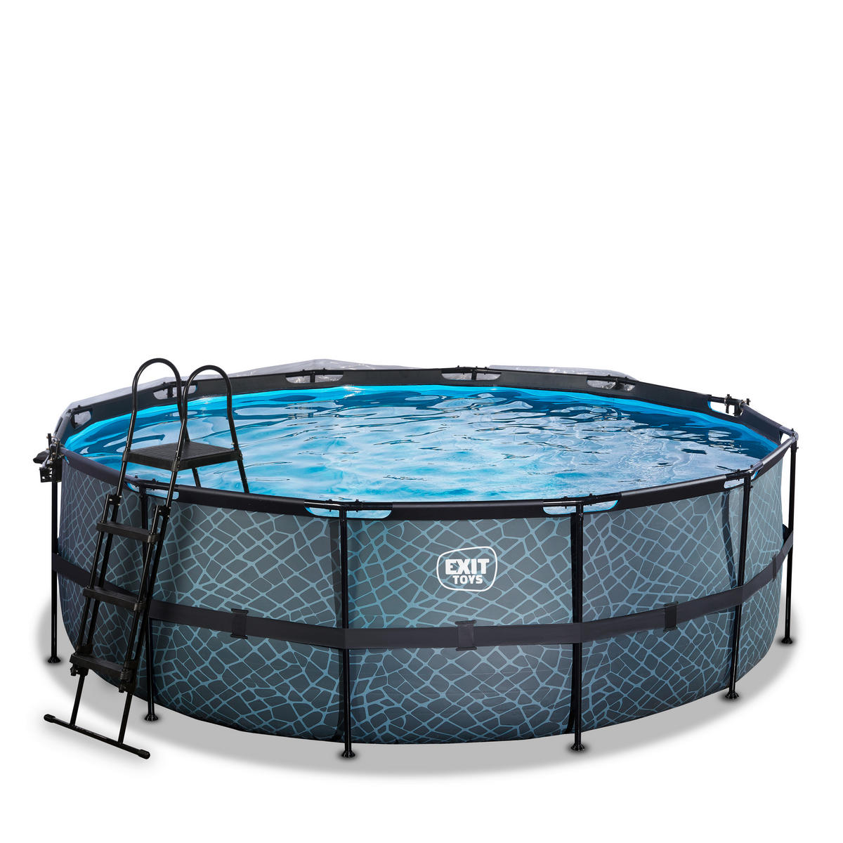 POOL-SET 447/320 cm  - Grau, KONVENTIONELL, Kunststoff (447/320cm) - EXIT Toys