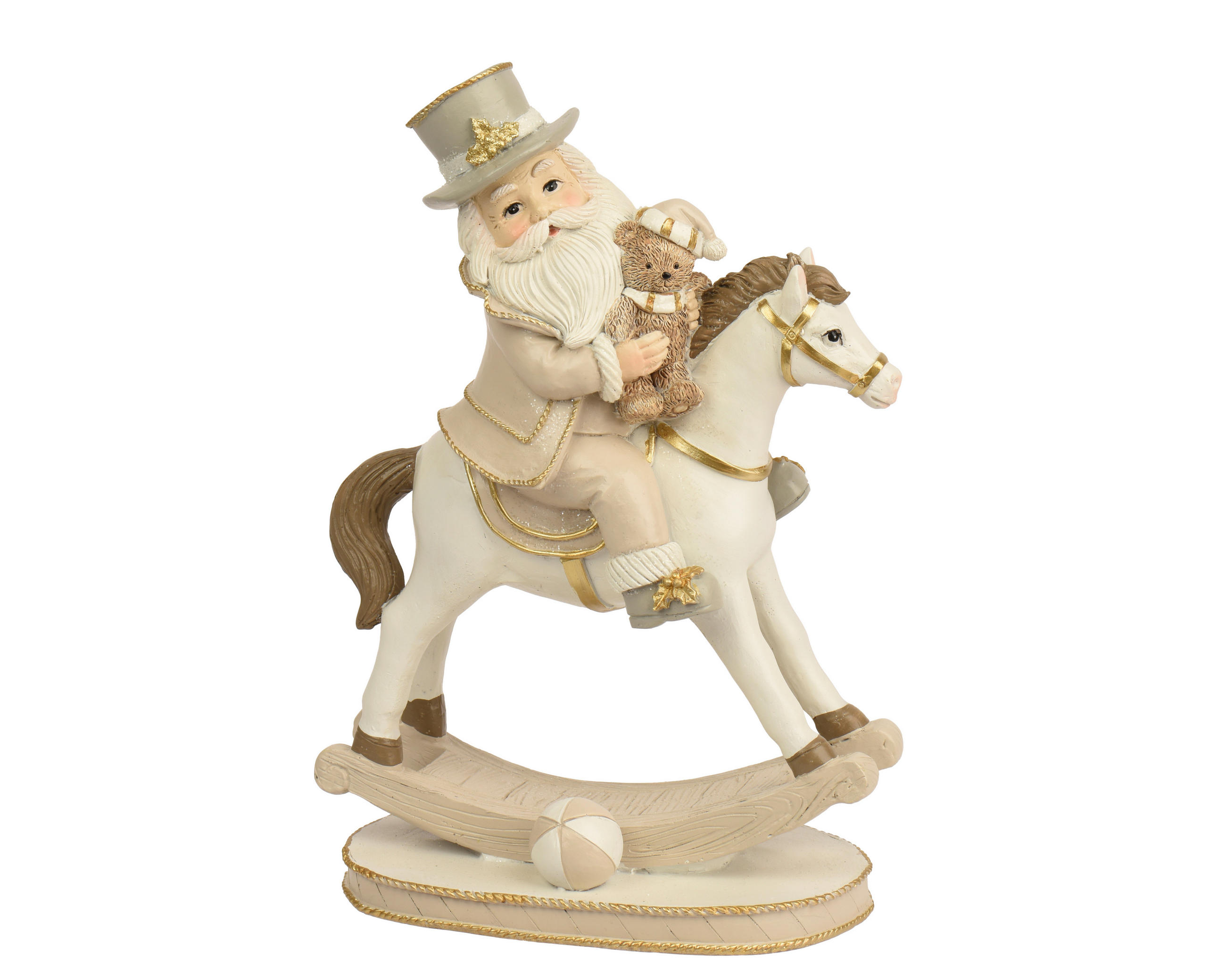 DEKOPFERD - Beige, LIFESTYLE, Kunststoff (10.5/17/24.5cm)