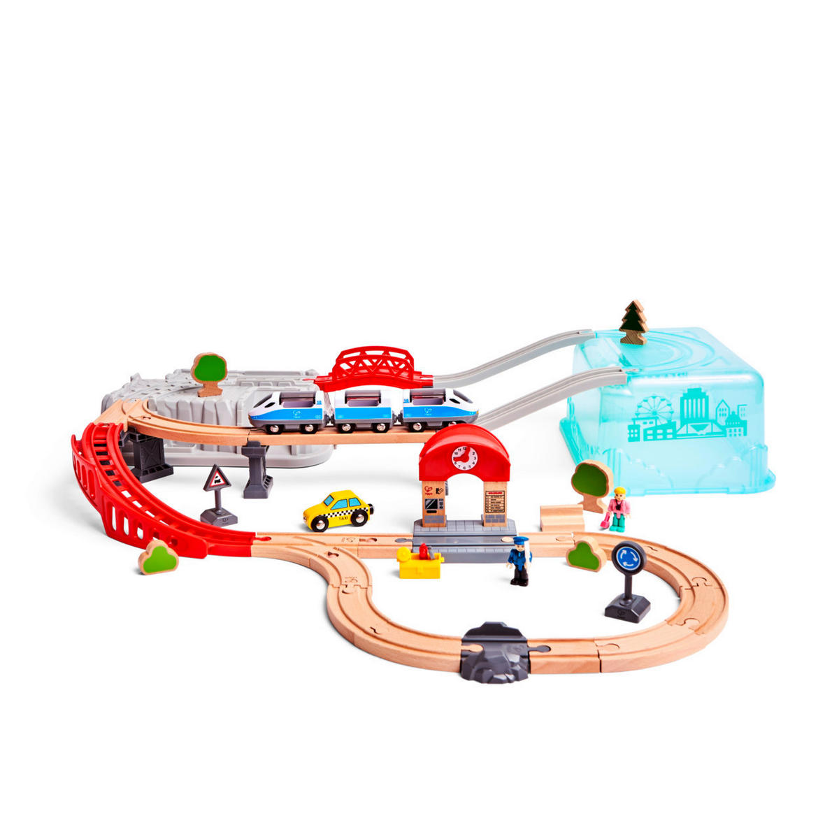 EISENBAHNZUBEHÖR - Multicolor, Basics, Holz/Holzwerkstoff (84,2/19,1/75,6cm) - Hape