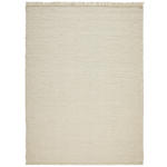 HANDWEBTEPPICH Weiß  - Weiß, Basics, Textil (70cm) - Linea Natura