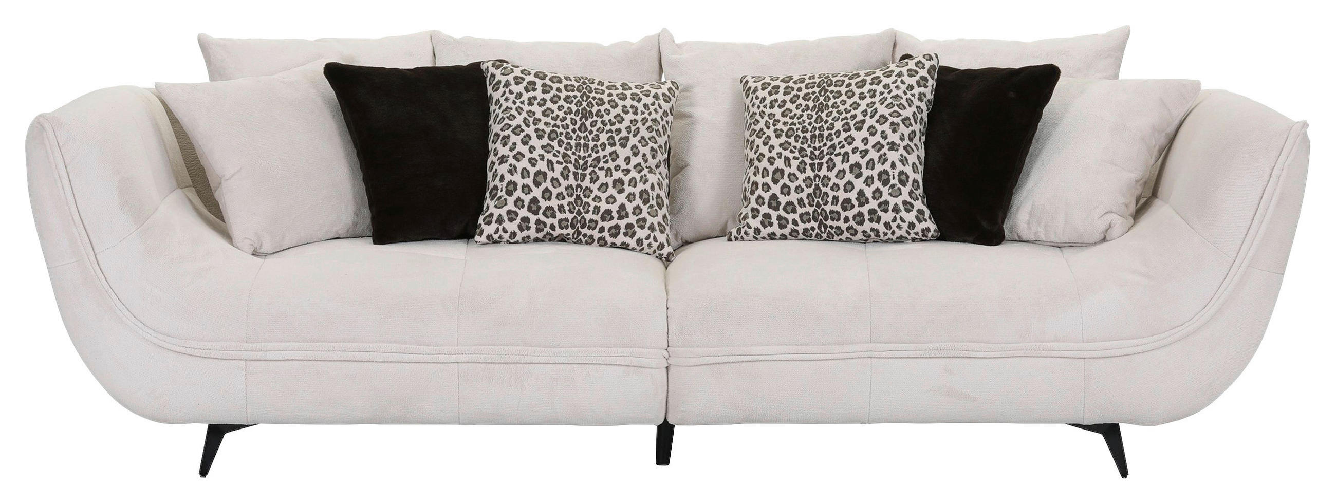 Stylife POHOVKA BIG SOFA, textil, krémová, černá, bílá