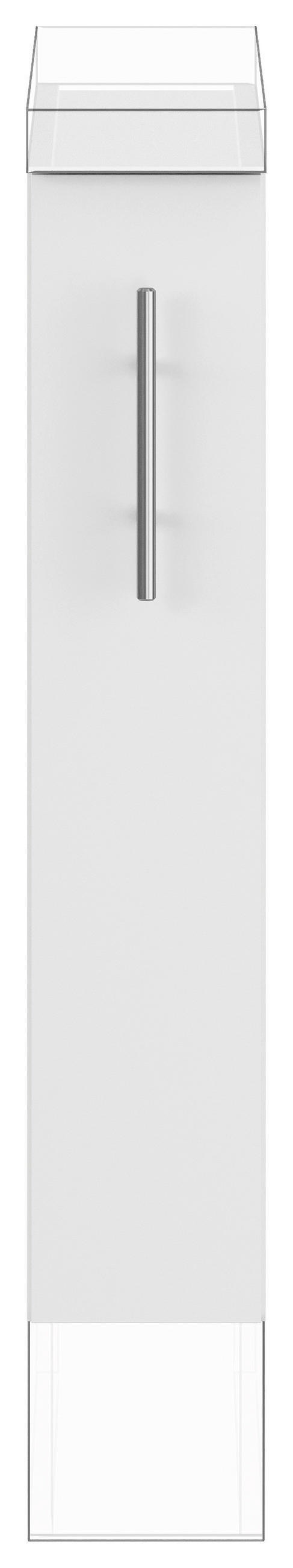 APOTHEKERSCHRANK 15/87,8/57,6 cm  in Weiß  - Edelstahlfarben/Weiß, Basics, Holzwerkstoff/Metall (15/87,8/57,6cm) - Impuls