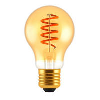 LED-SIJALKA S SVETILNO NITKO   //// - barve jantarja, Design, steklo (6/10.5cm)